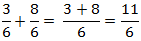 Addition von Brüchen Beispiel 1 Schritt 3