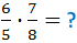 Multiplikation von Brüchen Beispiel Schritt 1