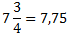 gemischte Zahl zu Dezimalzahl Beispiel Schritt 2