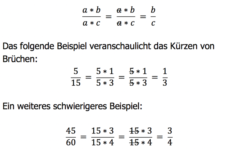 Wie Kürzt Man Gegebenenfalls Ab www.mathe-lerntipps.de