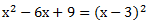 Zweite binomische Formel Beispiel 2: Lösung