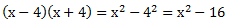 Dritte binomische Formel Beispiel 1: Lösung