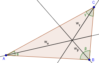 Winkelhalbierende im Dreieck