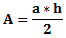 Formel für den Flächeninhalt von Dreiecken