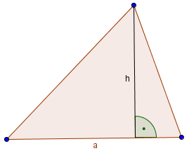 Dreieck mit Höhe