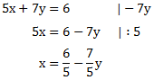 Gleichung nach x umformen