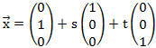 Beispielebene Parameterform