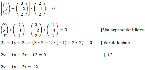 Vektoren ausmultiplizieren