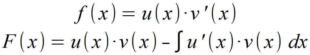 Formel für partielle Integration