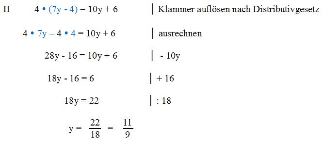 Gleichung mit nur einer Variablen