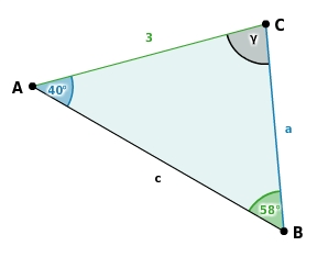 Sinussatz Beispiel