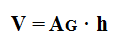 Volumen eines Prismas Formel